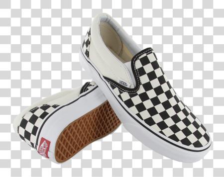 Download Vans Checkered Checkerboard Slip Ons PNG file