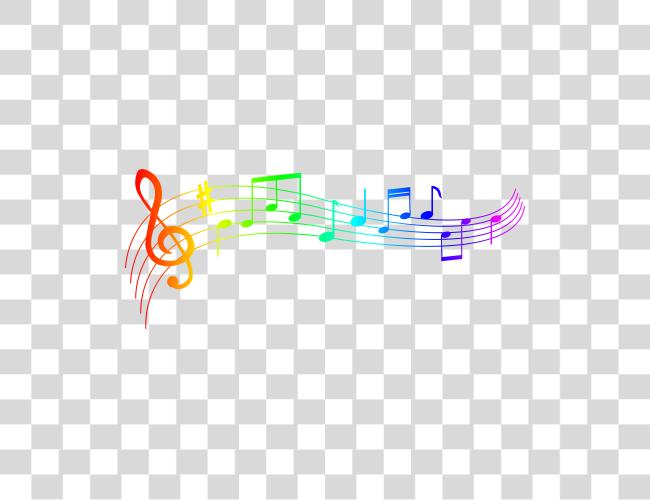 Download Colorful Music Notes Clip Art