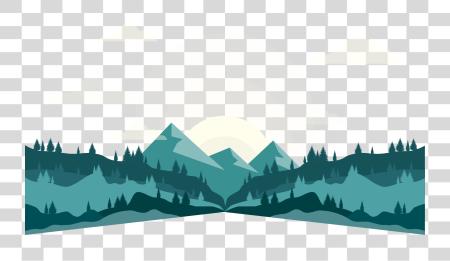 Download Collection Of Landscape Vector Mountain Range Mountain Range Vector PNG file