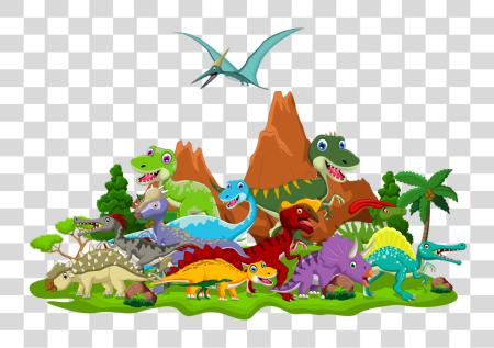 Download Dinosaur Landscape Cartoon Dinosaur Pictures PNG file