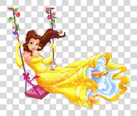 Download Disney Princess Swings Princess Belle On Swing PNG file