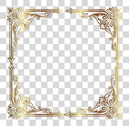 Download vintage oro marco oro marco alto Resolution PNG file