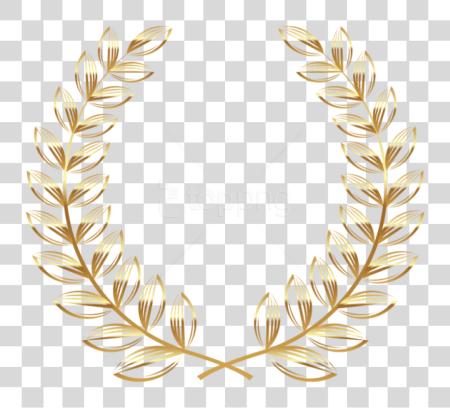 下载 金黄 Wreath Transparentpicture 黄金 Laurel Wreath PNG file