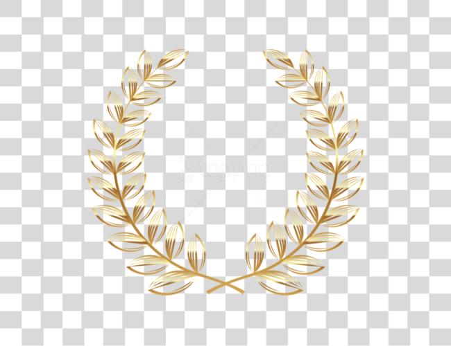 下载 金黄 Wreath Transparentpicture 黄金 Laurel Wreath Clip 艺术