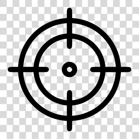 下载 Target 图标 Crosshairs PNG file