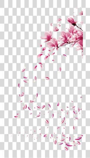 تحميل زهور flores sakura ptalas ptala ملصق Cherry Blossom Brush بي ان جي ملف