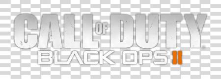 下载 呼叫 Of 职责 黑色 Ops 2 Logo Monochrome PNG file