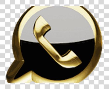 下载 Logo Whatsapp Dourado Whatsapp 黄金 PNG file