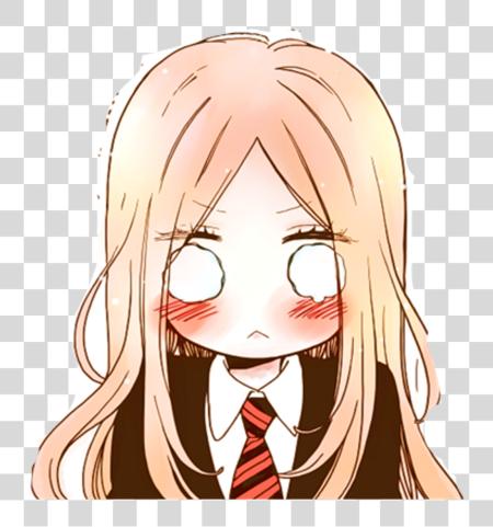 下载 动漫 cute kawaii shy baka blush loli freetoedit Hibi Chouchou Suiren Chibi PNG file