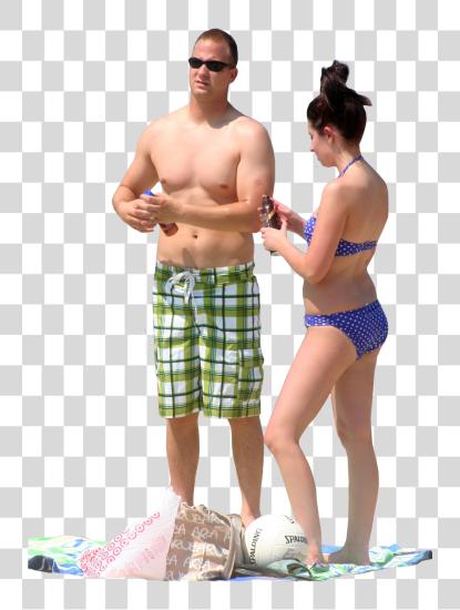 下载 People Beach Pool PNG file