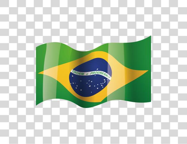 Download Brazil National Flag Bandeira Do Brasil No Vento Clip Art