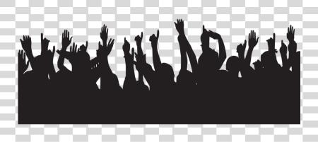 Download Audience vector negro fiesta People silueta PNG file