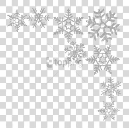 下载 Snowflake 框架 Snowflakes Border PNG file