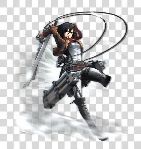 下载 Mikasa Attack 在 Titan PNG file