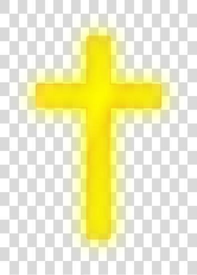 Download Golden Cross Stock Glowing Cross PNG file