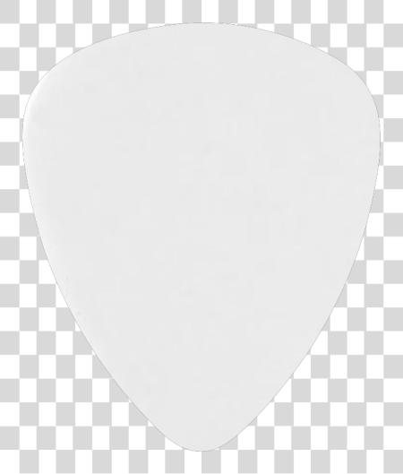 Download Solid blanco Guitar Pick blanco PNG file