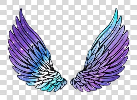 Download Wings Angel Angelwings Space Galaxy Stars Star Wing Image Of Wings PNG file