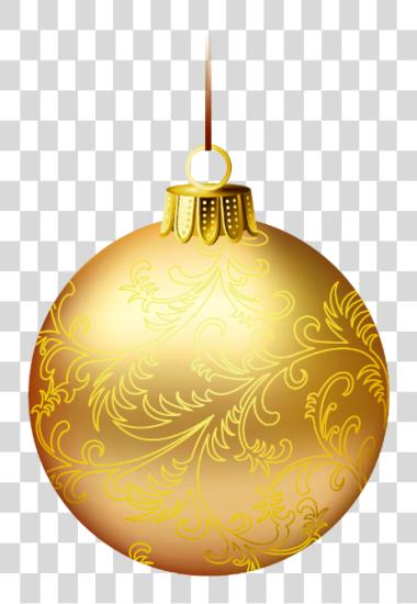 下载 Christmas 球 Decorations 2 Messages Sticker6 Christmas 金黄 球 PNG file