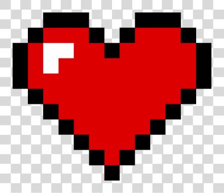 下载 Pixelated Heart Pixel PNG file