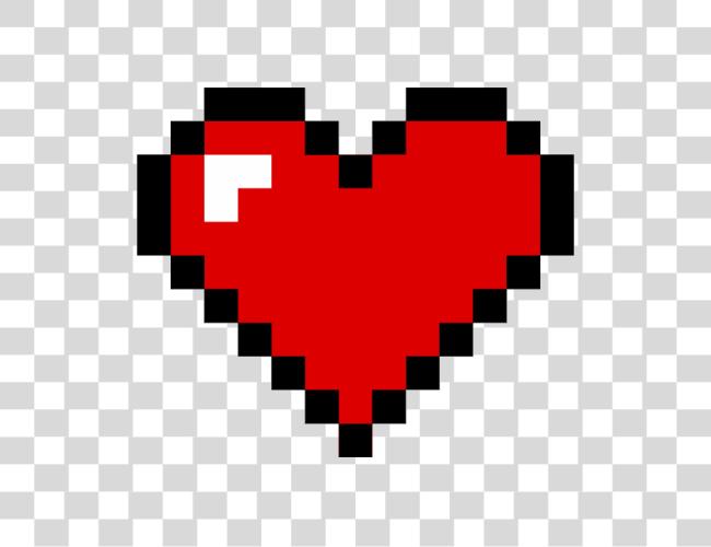 Download Pixelated corazón Pixel Clip arte