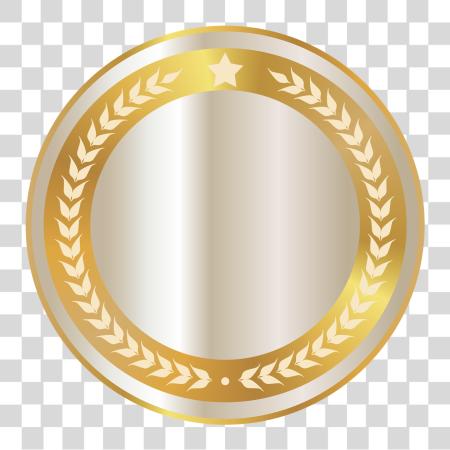 Download Golden Badge Photo Gold Circle PNG file