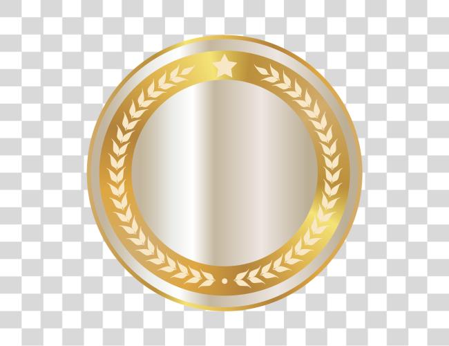 Download Golden Badge Photo Gold Circle Clip Art