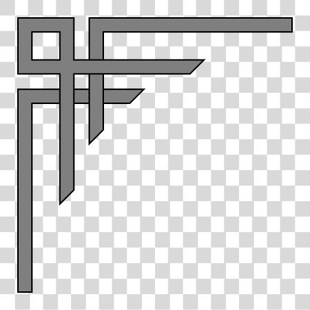 下载 Grey Corner Border At Clker Com 矢量 Corner Borders Svg File PNG file