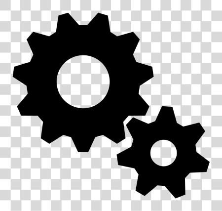 下载 装备 黑色 和 白色 Gears PNG file