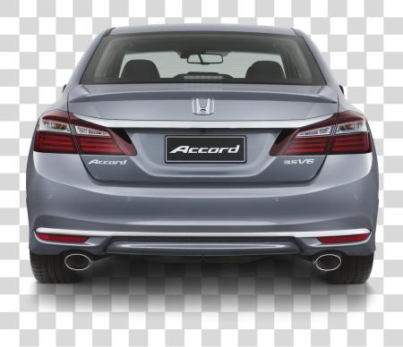 Download Accord V6 Nt Lunar Silver Rear Honda Car Back View PNG file