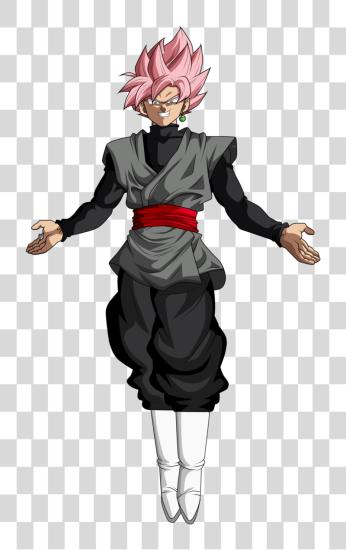 Download Goku negro rosa Goku negro Ssj rosa PNG file