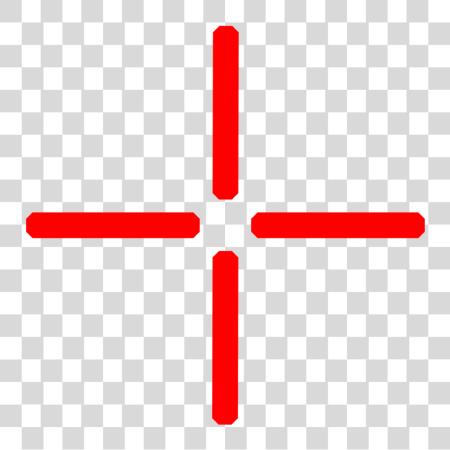 Download Reticle Computer Icons Encapsulated Postscript Computer Crosshair Red PNG file