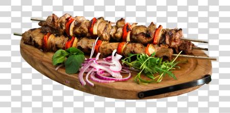 Download Skewer Kebab Barbecue Food Restaurant Plate Board Barbecue PNG file