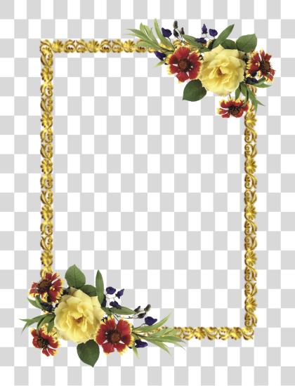 Download Border Design Flower Frame Borders And Frames Scrapbooking Photoshop Photo Frame PNG file