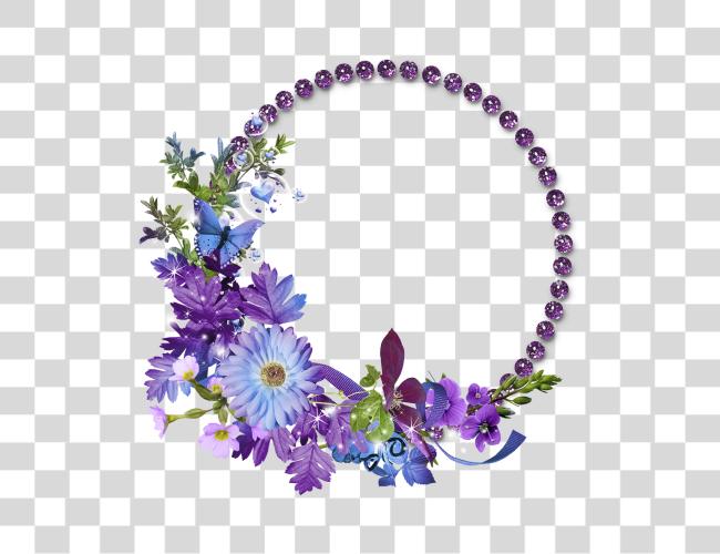 Download Flower Frame Background Flower Circle Frame Clip Art