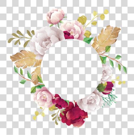 Download Flower Frame Flower Frame White Pink Red Burgundy Floral Frame PNG file