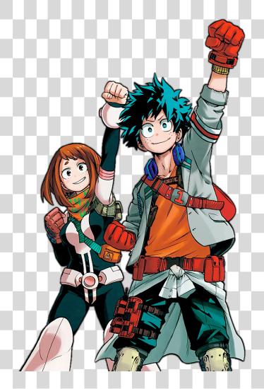 Download Izuku Midori Ochako Uraraka Anime Cartoon PNG file