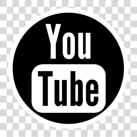 Download Logo Computer Youtube Icons Hq Youtube Button Black And White PNG file