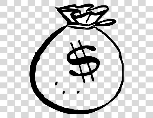 Download Pix For Money Bag Money Bag Black And White Clip Art