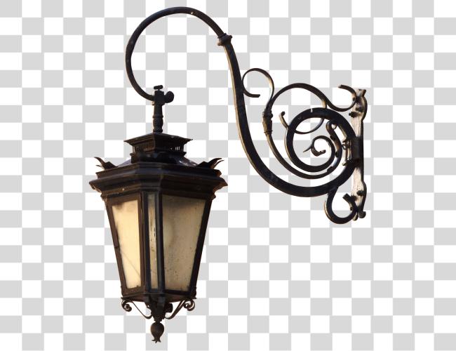 Download Lamplightoldoutdoor Victorian Hanging Street Lamp Clip Art