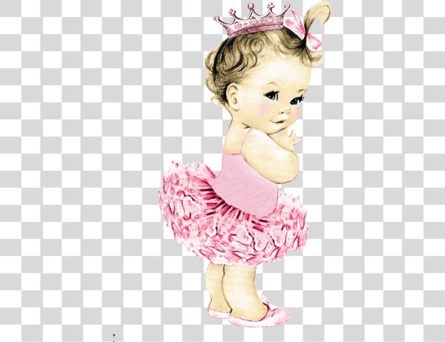 Download Black Baby Vintage Princess Baby Girl Clip Art