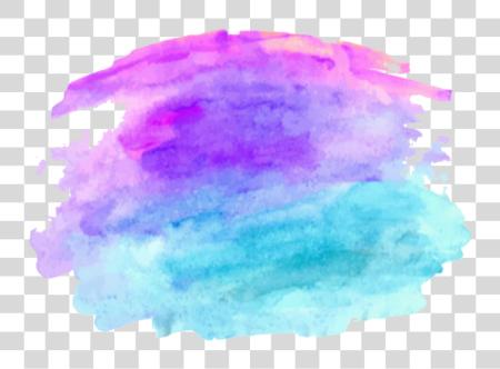 下载 Paint 水彩 Paint 紫色 和 蓝色 水彩 PNG file