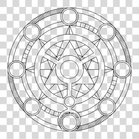 Download dibujado Circle magia Circle PNG file