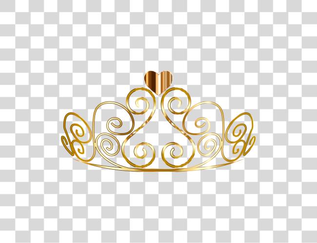 Download Gold Princess Crown Gold Princess Crown Clip Art