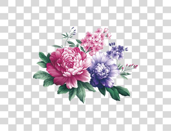 Download Black And White Stock Floral Design Centifolia Peony Watercolor Flower Corner Clip Art