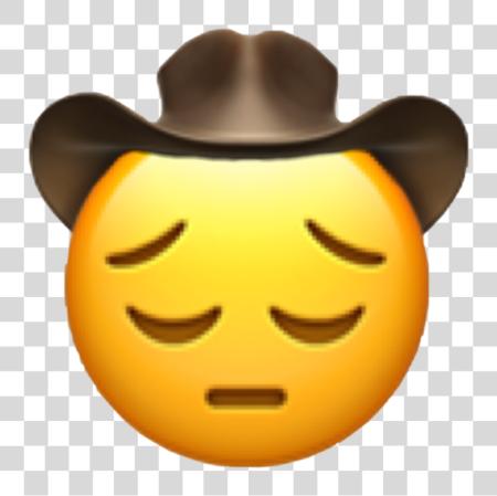 Download Cowboy Emoji Yee Haw PNG file