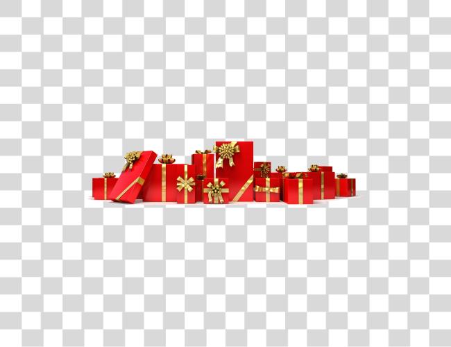 Download Gifts Row Of Christmas Presents Clip Art