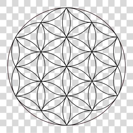 Download Sacred Simple Flower Of Life PNG file