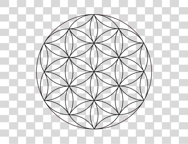 Download Sacred Simple Flower Of Life Clip Art