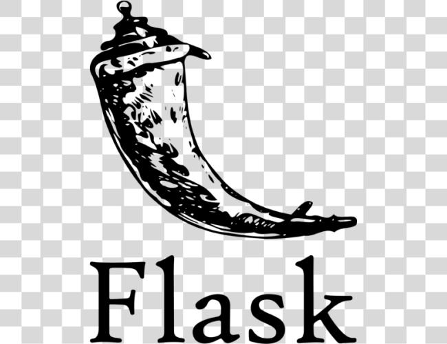 تحميل Python شعار رسم Flask Python مقطوعة فن