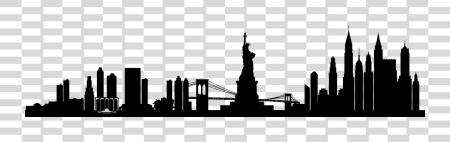 Download nuevo York ciudad Skyline nuevo York ciudad nuevo York ciudad Skyline silueta PNG file